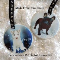 Personalized Pet Photo Keepsake Christmas Tree Ornament Custom Made and Personalized Goods