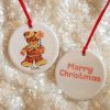 Personalized Gingerbread Man or Woman Christmas Tree Ornament Custom Christmas Ornaments