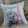 Kitsch French Poodle Eiffel Tower Kitchen Dish Towel & Pot Holder For The Kitchen