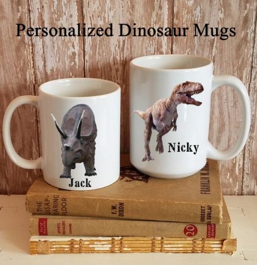 Personalized Dinosaur Coffee Mug Cup
