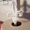 French White Distressed Paper Towel Holder Shabby Chic