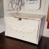 White Distressed Shabby Chic French Bread Box For The Kitchen