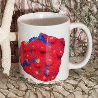 Personalized Chalice Sea Coral Photo Coffee Mug Custom Made and Personalized Goods
