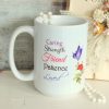 Beautiful Mom Gift Coffee Mug w/ Rose, Butterfly & Sentiments Coaster Sets and Mugs