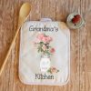 Personalized Pink Roses in Mason Jar Kitchen Towel Pot Holder