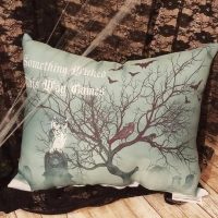 Handmade Something Wicked This Way Comes Halloween Pillow Custom Pretty Pillows