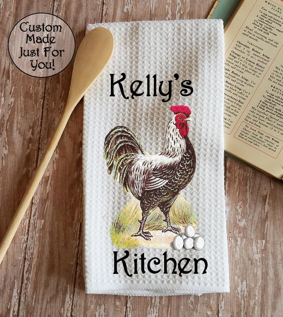 Country Rooster Kitchen Towel