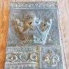 Hand Painted Gray French Plaque w/ Fleur De Lis and Crown French Country Decor