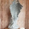 Gray Vintage French Country Ceramic Rooster Country Farmhouse Decor