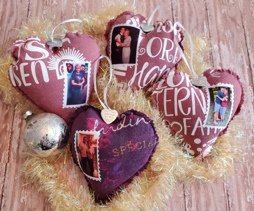 Memory Pillow Christmas Tree Ornaments with Photo