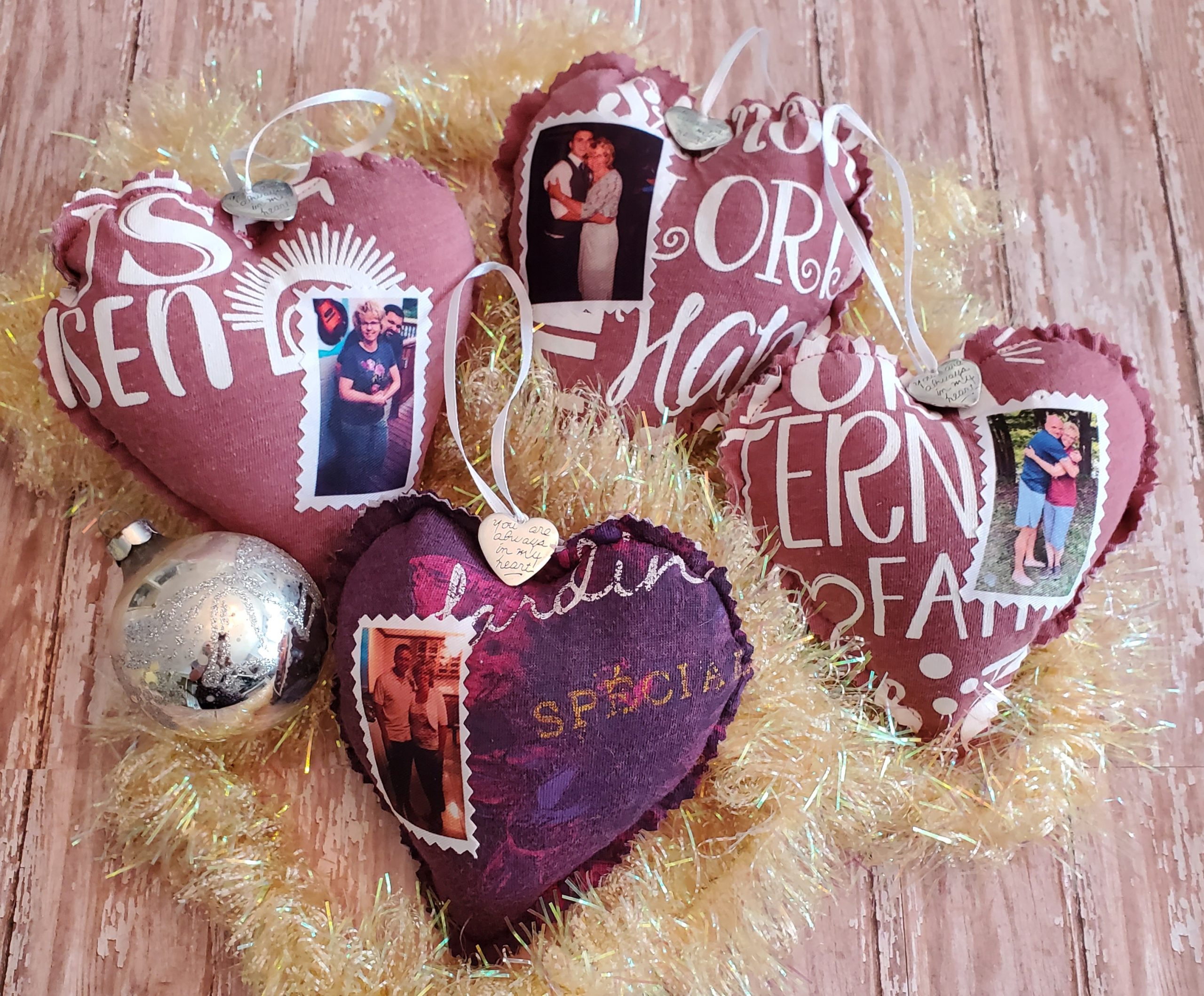 Keepsake Memory Christmas Ornament Made From Loved One's Clothing