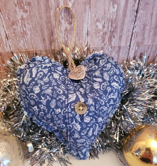 Heart Shaped Memory Pillow Christmas Ornament 2