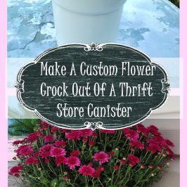 Thrift Flip Makeover DIY Flower Pot Crock For Front Porch