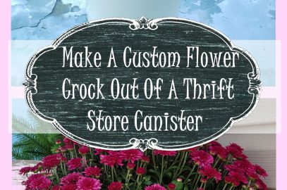 Thrift Flip Makeover DIY Flower Pot Crock For Front Porch