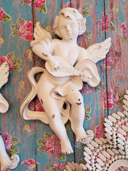 Romantic Angel Wall Sculpture Figurine