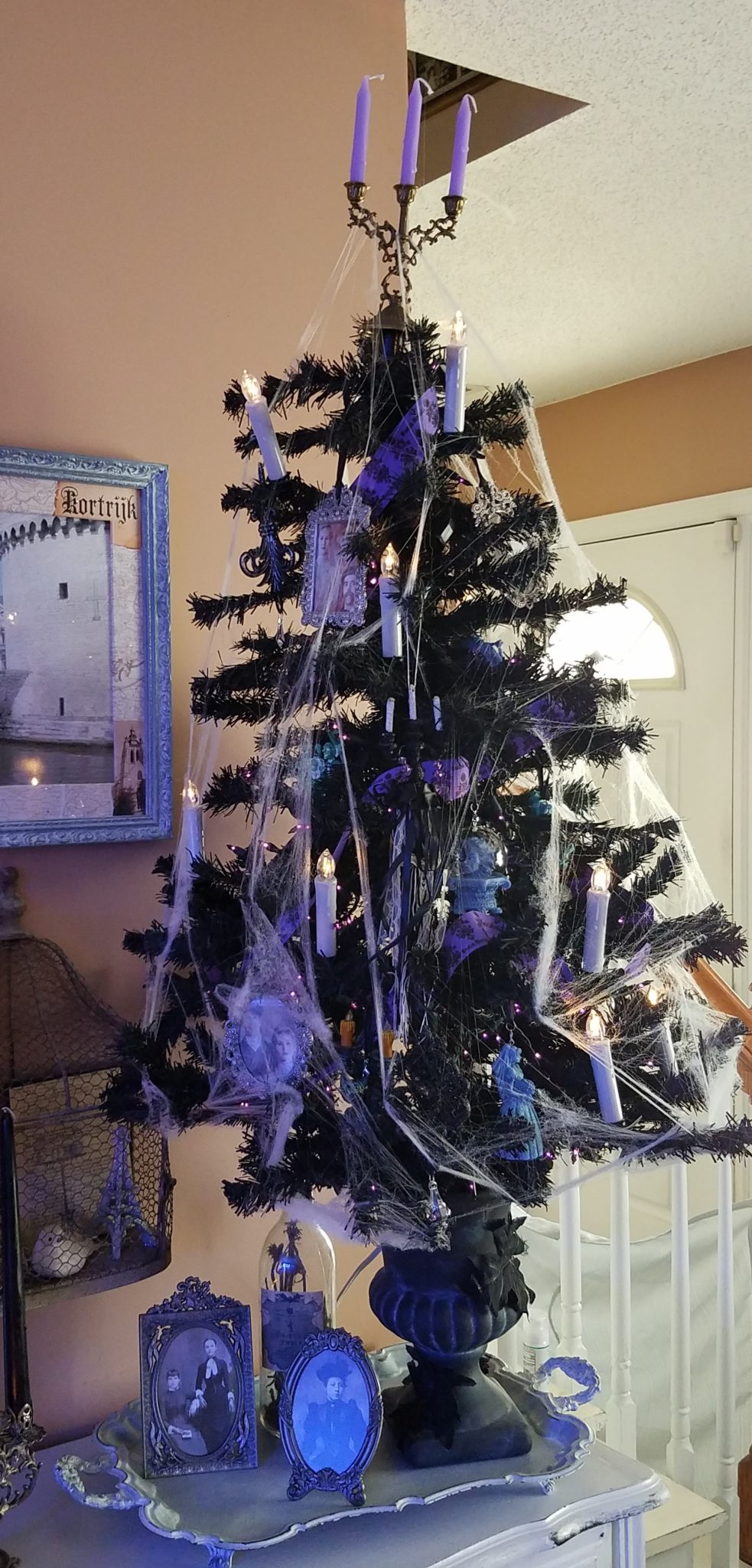Creating A Disney Haunted Mansion Inspired Halloween Tree