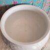 Antique Victorian White Ornate Chamber Pot Inside