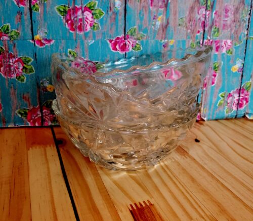 Vintage Early American Prescut Star of David Cereal Icecream Dessert Bowls