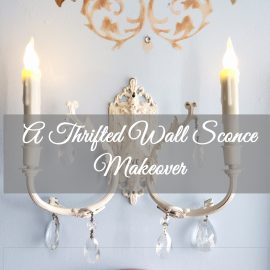 European Thrift Store French Wall Sconce Makeover