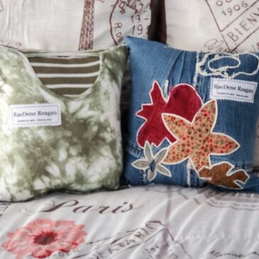 Special 18 Inch Custom Memory Pillow Made From Loved One’s Clothing