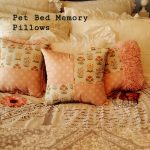 Patchwork Pet Memory Pillow Made From Cat Bed
