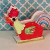 Nino Parrucca Folkart Italian Rooster Napkin Holder
