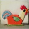 Nino Parrucca Folkart Italian Rooster Napkin Holder