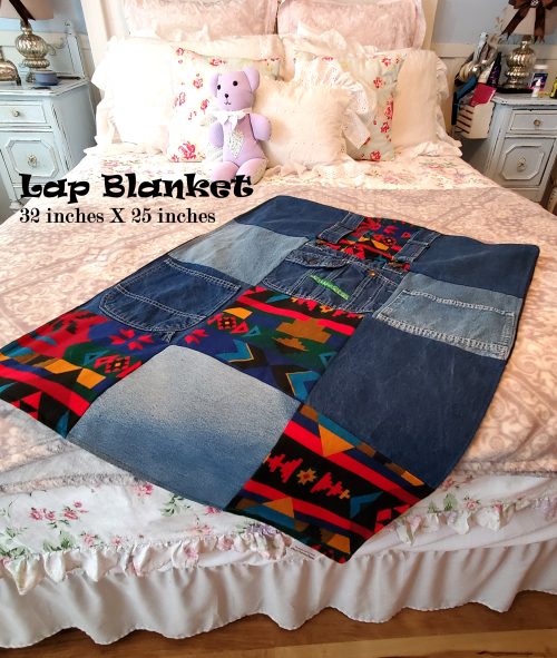 keepsake patchwork memory quilt blanket made from loved ones clothing