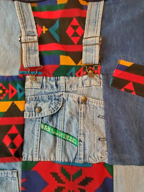 keepsake patchwork memory quilt blanket made from loved ones clothing