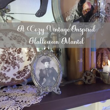 Decorating A Cozy Cottagecore Vintage Inspired Halloween Mantel