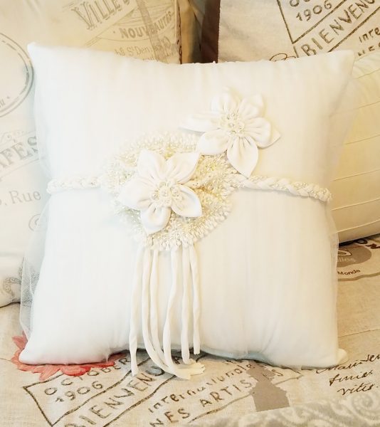 wedding dress memory pillow