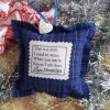 Square Memory Ornaments Made From Loved Ones Clothing