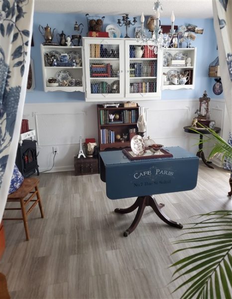 Thrifted Light Academia Home Library Makeover