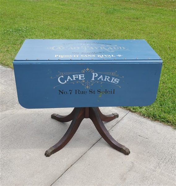 paris inspired table for home library