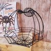 retro kitsch spider halloween decor bundle spider basket